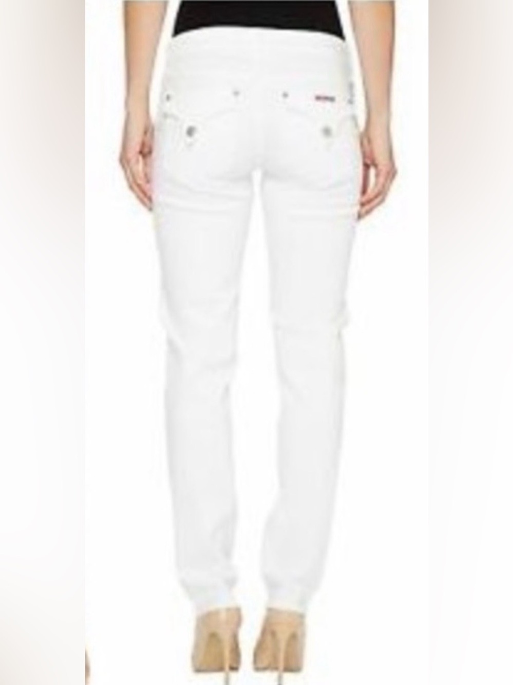 NWOT Hudson Jax Boyfriend Skinny White Women's Jeans. Size 30